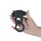 Lux Active Triad Vibrating Dual Cock Ring - двойное виброкольцо с пультом д/у, 11х2.7 см (синий)