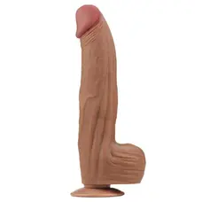 Реалістичний фалоімітатор Sliding-Skin Dual Layer Dong 12", 31 см
