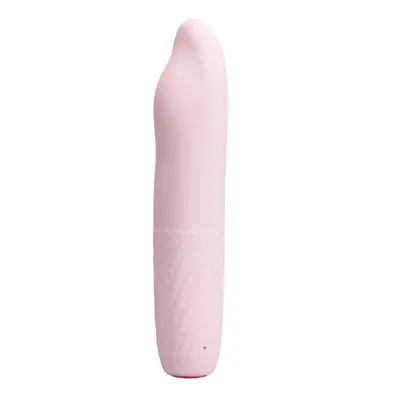 Baile PrettyLove Burke - Женский силиконовый вибратор-ротатор16х3.6 см (розовый)