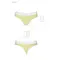 Passion PS007 Panties - Спортивные трусики-стринги, XL (жёлтые)