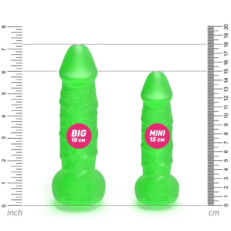 Pure Bliss Big - Крафтовое мыло-член с присоской, 18х4.2 см (зелёный) Pure Bliss Big - Крафтовое мыло-член с присоской, 18х4.2 см (зелёный)