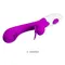 Pretty Love Moth Clitoris Vibrator - вибратор кролик с язычком, 20.7х3.2 см (фиолетовый)