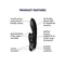 Satisfyer Double Flex - Вібратор-кролик з трьома моторчиками, 20.1х4.6 см (чорний)