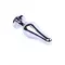 Jewellery Silver Butt Plug Purple - Анальна пробка з кристалом, 9,3х3 см (фіолетовий)