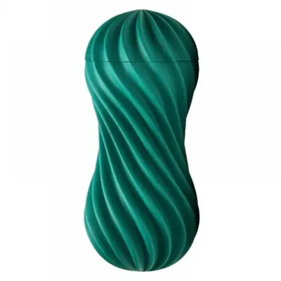 Tenga FLEX Fizzy Green - Мастурбатор с эффектом скручивания, 17.6 х 7.35 (зелёный)