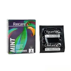 Holographic Recare Ultra Thin Mint Condoms 3шт, ультратонкі