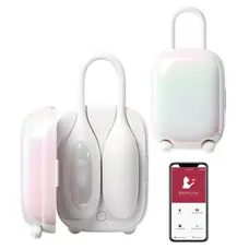Віброяйце та вакуумний стимулятор у зарядному кейсі 2в1 BeYourLover Magic Suitcase