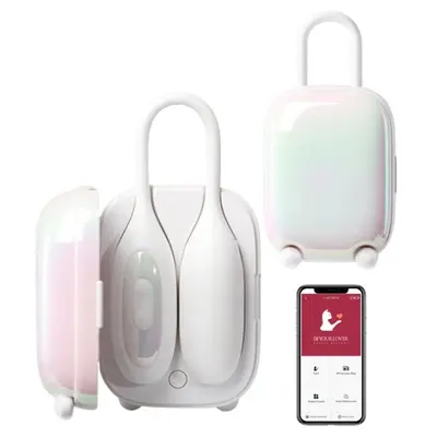 Віброяйце та вакуумний стимулятор у зарядному кейсі 2в1 BeYourLover Magic Suitcase