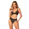 Obsessive Natilya 2pcs set - Сексуальный комплект белья: бюстгальтер и трусики, ML (чёрный)