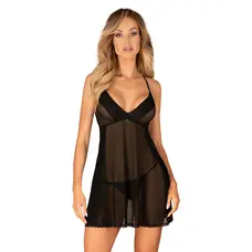 Пеньюар та трусики Obsessive Latinesa babydoll & thong XS/S