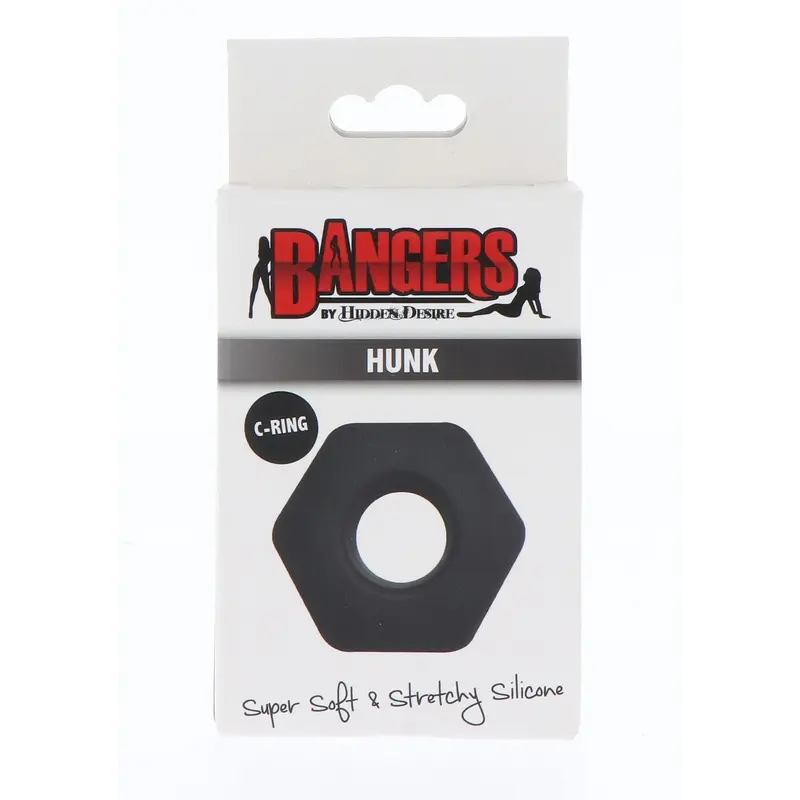 Bangers Soft Silicone Hunk C-Ring - Эрекционное кольцо, (черный) Bangers Soft Silicone Hunk C-Ring - Эрекционное кольцо, (черный)