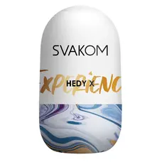Svakom Hedy X Masturbator Experience - Мастурбатор-яйцо, 9х5 см (голубой)