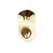 Boss Jewellery Gold Plug Red - Анальна пробка з червоним кристалом, 7х2.7 см (червоний)