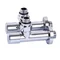 Кран вентильный угловой с американкой SOLOMON LUX 1/2” CHROM 7777 (2шт. КОМПЛЕКТ)