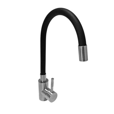  Смеситель для кухни CV023288 Acero-INOX035NS-1 с гибким изливом, нержавеющая сталь, хром/черный