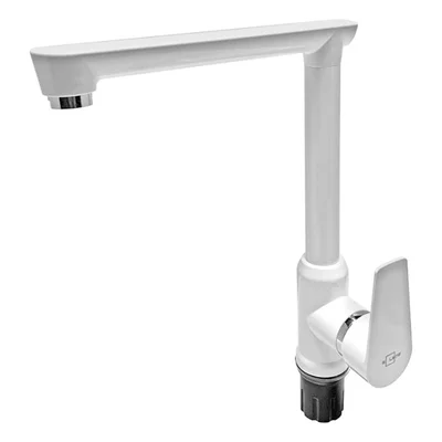 Смеситель пластиковый SOLONE LАP 4-A030 для кухни, с боковой ручкой, длинный гусак