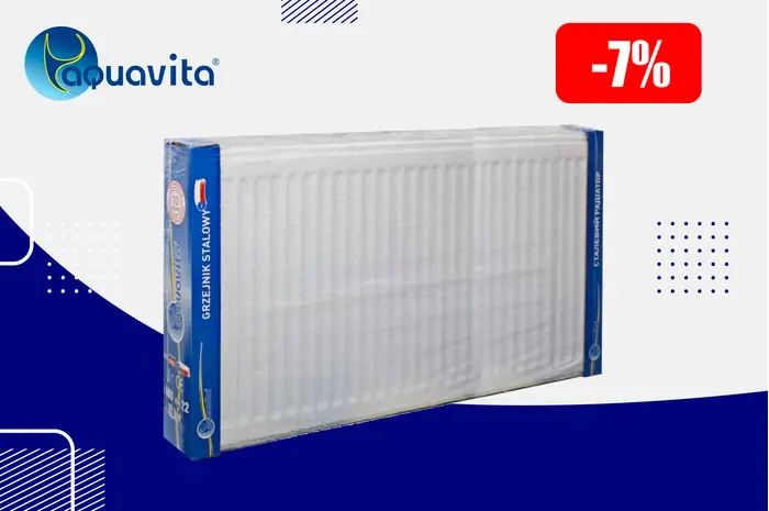 Все стальные радиаторы ТМ AQUAVITA скидка 5% !