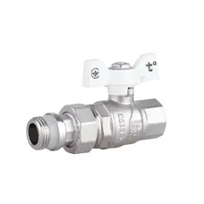 Кран кульовий "Американка" Thermo Alliance Forte 1/2" з антипротіканням прямий SF222W15