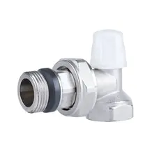 Кран радіаторний Icma 3/4" з антипротіканням кутовий без ручки №805+940