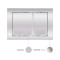 Панель змиву для унітаза Qtap Nest QT0111M06028CRM