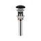 Донний клапан для раковини Qtap PU03O 70х70х227.5 Matt black з переливом