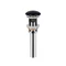 Донний клапан для раковини Qtap PU03O 70х70х227.5 Matt black з переливом