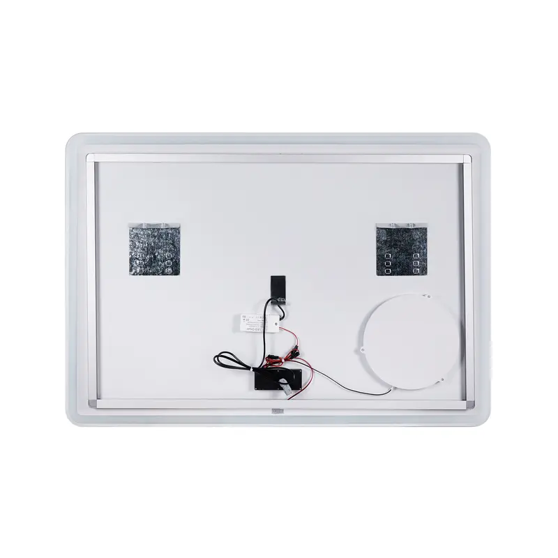 Дзеркало Qtap Crow 1000х700 з LED-підсвічуванням Touch, лінза, цифровий годинник, димер, рег. яскравості QT0578141670100W Дзеркало Qtap Crow 1000х700 з LED-підсвічуванням Touch, лінза, цифровий годинник, димер, рег. яскравості QT0578141670100W