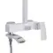 Душова система універсальна Qtap Swan Cascada на три споживачі (з виливом) QTSWA111CRW45570 Chrome/White