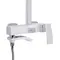 Душова система універсальна Qtap Swan Cascada на три споживачі (з виливом) QTSWA111CRW45570 Chrome/White