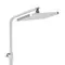Душова система універсальна Qtap Swan Cascada на три споживачі (з виливом) QTSWA111CRW45570 Chrome/White