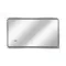 Дзеркало Qtap Mideya 1000х600 з LED-підсвічуванням Touch, з антизапотіванням, з годинником, димером, рег. яскравості QT2078NCF10060W