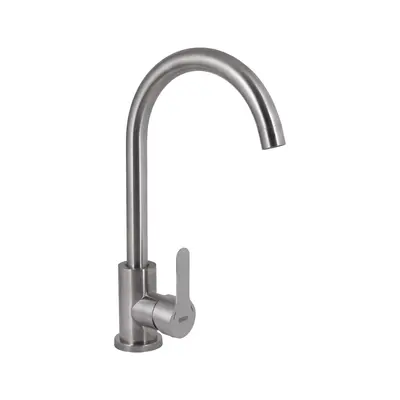 Змішувач для кухні U-образний Brinex Pure 015F U-образний Nickel BRIPUR015FNKL