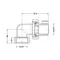 Згін-американка Thermo Alliance Standart 1/2"ВЗ нікель, кутовий TAS191W15
