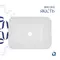 Комплект Qtap Scorpio: Раковина врізна прямокутна 510х390х145 мм White + Донний клапан PU02