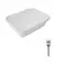 Комплект Qtap Scorpio: Раковина врізна прямокутна 510х390х145 мм White + Донний клапан PU02