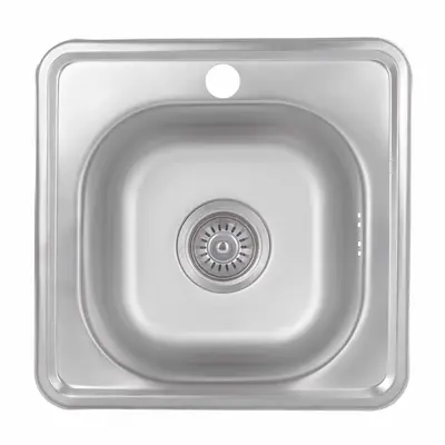 Кухонна мийка Brinex 3838 0,6 мм Satin (BRIN3835SAT06)