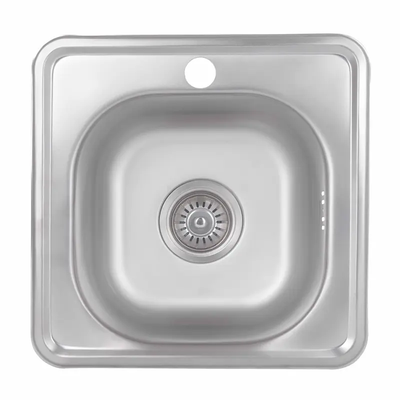 Кухонна мийка Brinex 3838 0,6 мм Satin (BRIN3835SAT06)