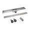 Трап із нержавіючої сталі Qtap Taurus Tile400 лінійний із сухим затвором під плитку