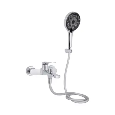 Змішувач для ванни Qtap Slavonice (з душовим гарнітуром) QTSLV259CRM48034 Chrome