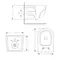 Унітаз підвісний Qtap Jay Ultra Quiet 485х360х320 мм, Matt Black, сидінням Slim Duroplast/ Soft-close/ Quick Relase QT07335177MB