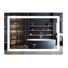Дзеркало Lidz Kubis (KU2) 1200х800 з LED-підсвічуванням Touch, з антизапотіванням, з димером, рег. яскравості LDKUB120080049007