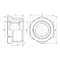 Футорка SD Forte 1/2"х1/4" ЗВ SF374156