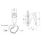 Фен з тримачем Lidz Tarnow 0191 1100 Вт LDTAR0191WHI32510 White