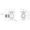 Кран кутовий з американкою Thermo Alliance Standart 3/4"ВЗ "метелик" SD222W20