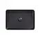 Раковина-чаша Qtap Tern 500х350х145 Matt black з донним клапаном QT1711A055MB