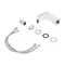 Змішувач для раковини Qtap Swan Cascada QTSWA270CRW45568 Chrome/White