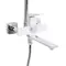 Душова система універсальна Qtap Presto на три споживачі (з виливом) QTPRE111CRW45580 Chrome/White