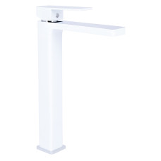 Змішувач для раковини Qtap Gemini високий QTGEM269CRW45679 Chrome/White