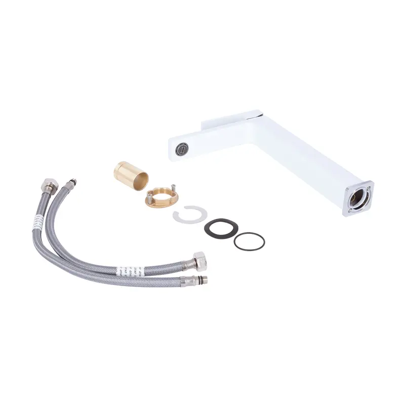 Змішувач для раковини Qtap Gemini високий QTGEM269CRW45679 Chrome/White Змішувач для раковини Qtap Gemini високий QTGEM269CRW45679 Chrome/White