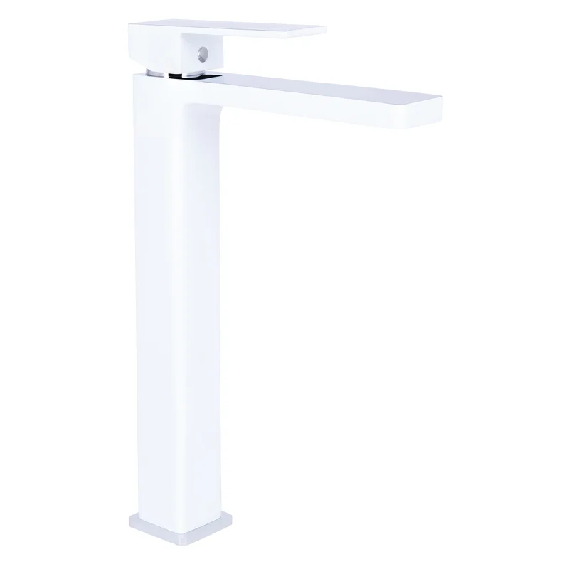 Змішувач для раковини Qtap Gemini високий QTGEM269CRW45679 Chrome/White